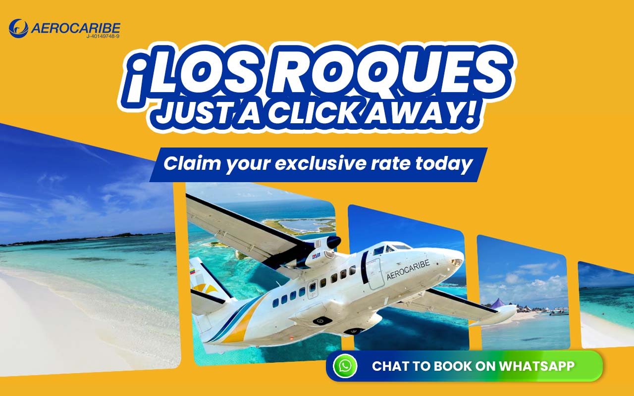 Chat with us on WhatsApp - Los Roques Promotion