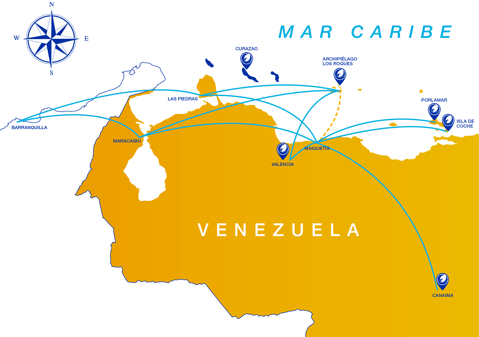 mapa otros destinos