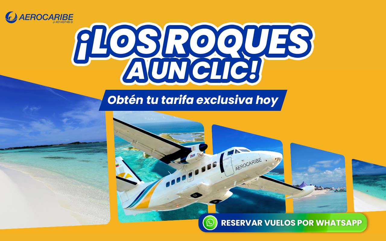 Escríbenos por WhatsApp - Promoción Los Roques